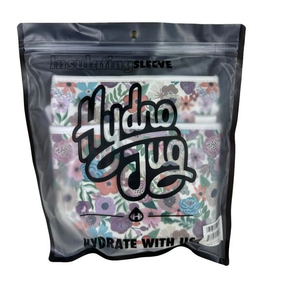 Hydrojug Hydro Jug Insulating Sleeve Pastel Floral Print New In Package - Picture 1 of 2